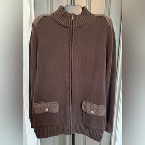 Chaps Full Zip Sweater Jacket Womens Size 1X